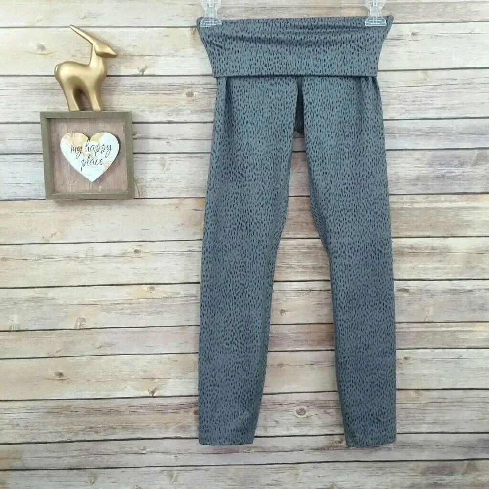 Lululemon Wunder Under Crop II Full-On Luon (Roll Down) Dottie Dash Slate Black - Picture 13 of 15